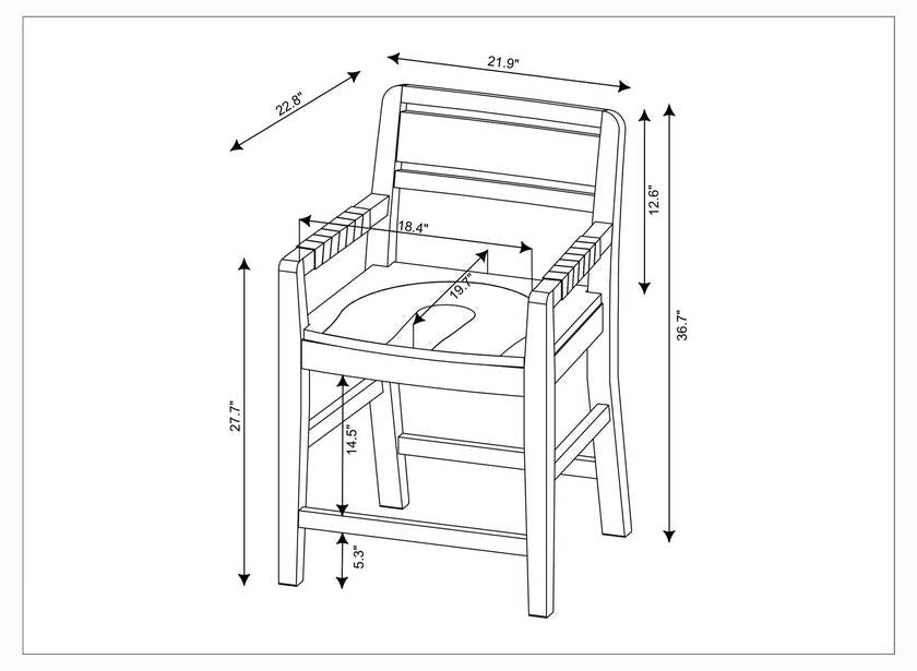 Renette Brown Counter Stool