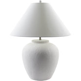Wallasey Rustic White Table Lamp