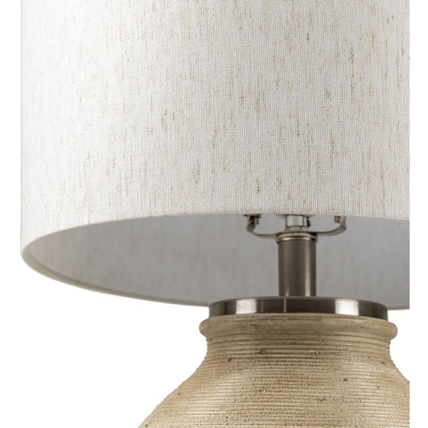 Genk Traditional Beige Table Lamp