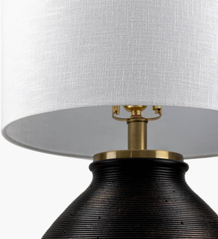 Genk Traditional White Table Lamp