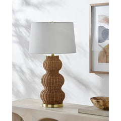 Ulanda Traditional Tan Table Lamp