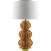 Ulanda Traditional Tan Table Lamp