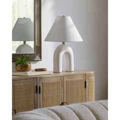 Quenten Global White Table Lamp