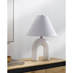 Quenten Global White Table Lamp