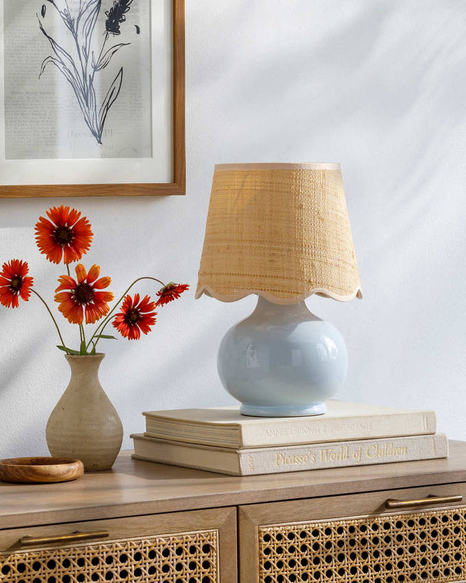 Kolleen Cottage Blue Table Lamp