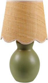 Reann Cottage Green/Beige Table Lamp
