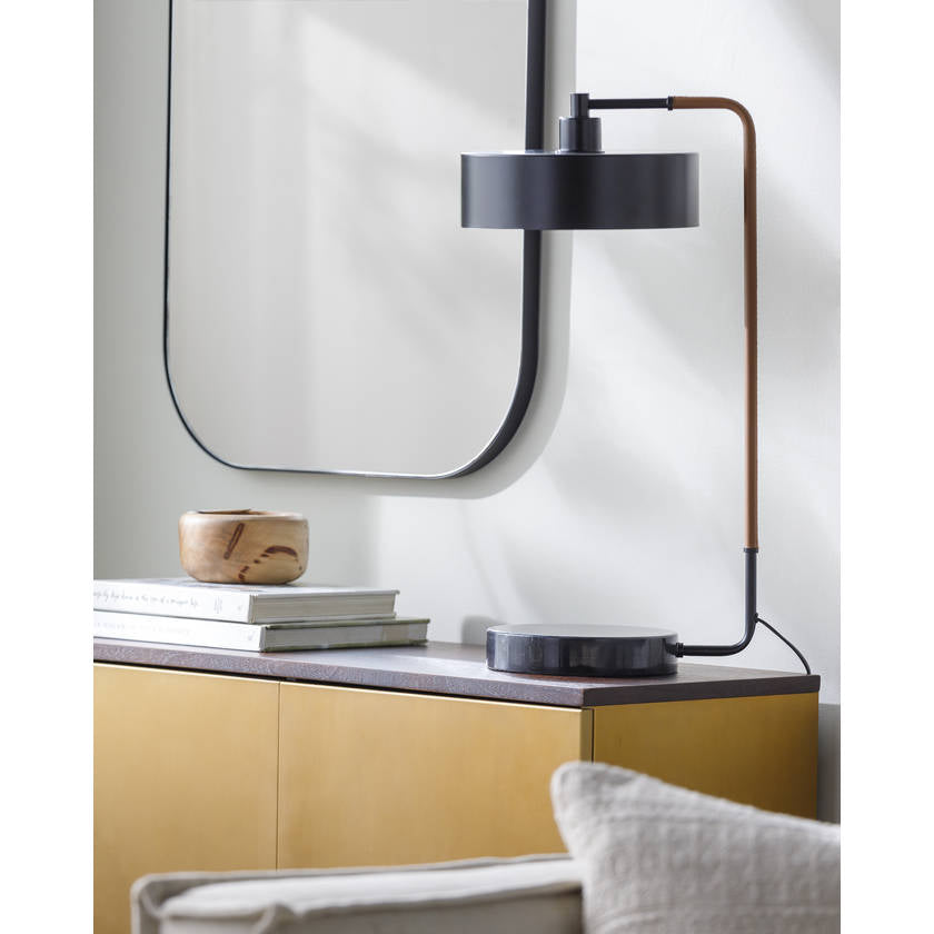 Adriann Rustic Black Table Lamp