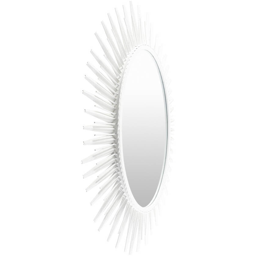 Hulhuizen Modern White Wall Mirror