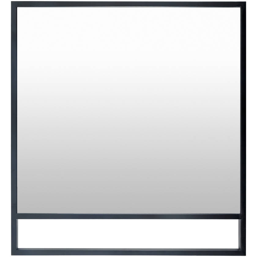Aldric Rustic Black Wall Mirror