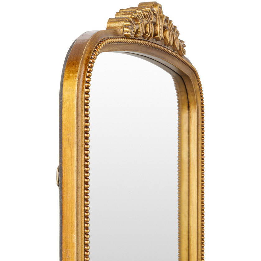 Coralee Traditional Gold Wall Mirror