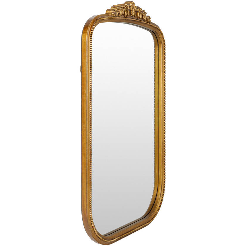 Coralee Traditional Gold Wall Mirror