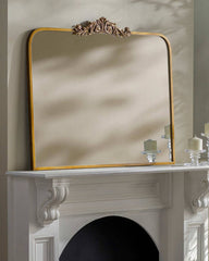 Shawnita Traditional Gold Wall Mirror