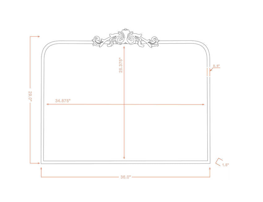 Shawnita Traditional Gold Wall Mirror