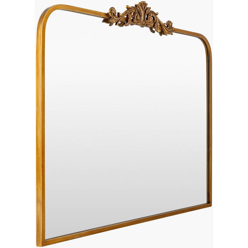 Shawnita Traditional Gold Wall Mirror