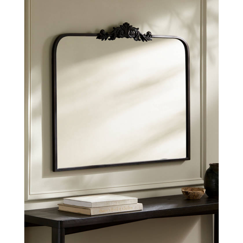 Shawnita Traditional Black Wall Mirror