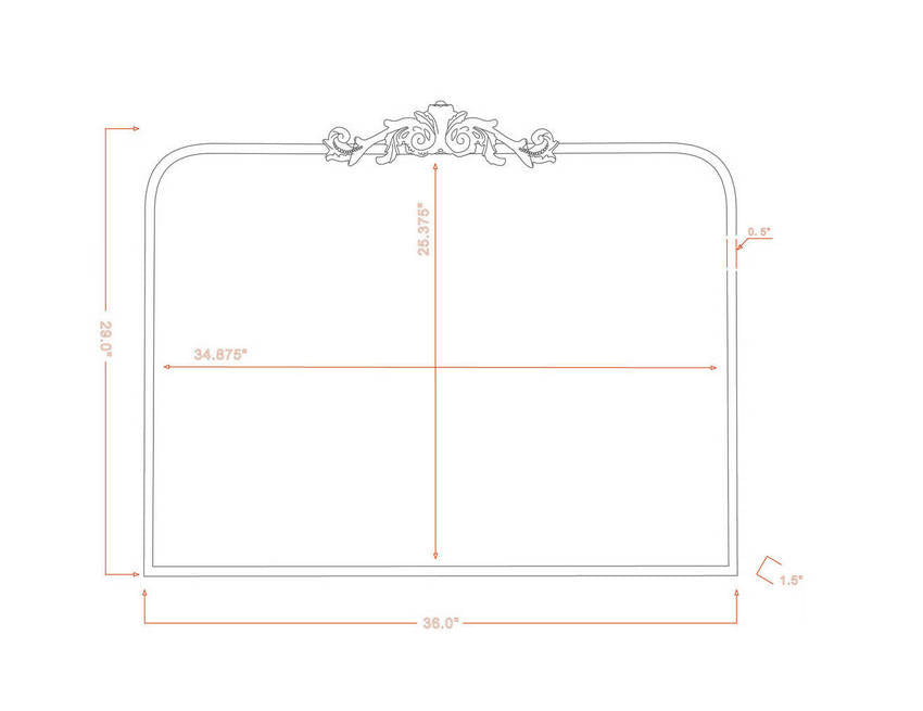 Shawnita Traditional Black Wall Mirror