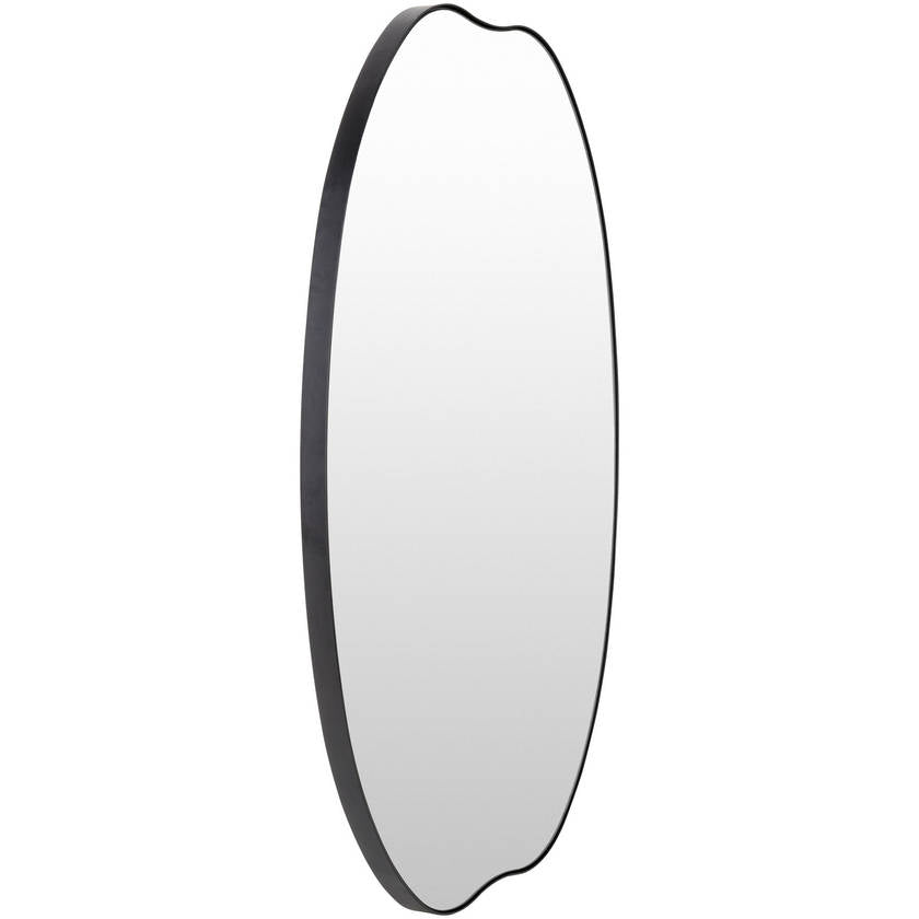 Tyshia Modern Black Wall Mirror