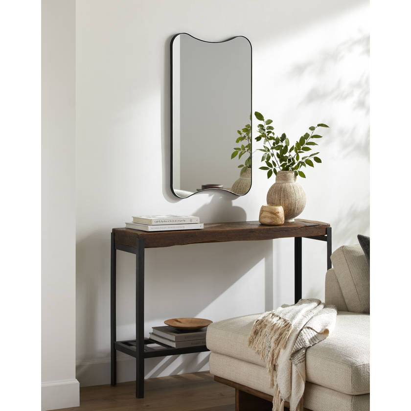 Ena Modern Black Wall Mirror