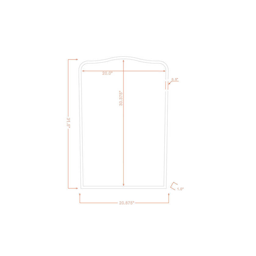 Truc Traditional Black Wall Mirror