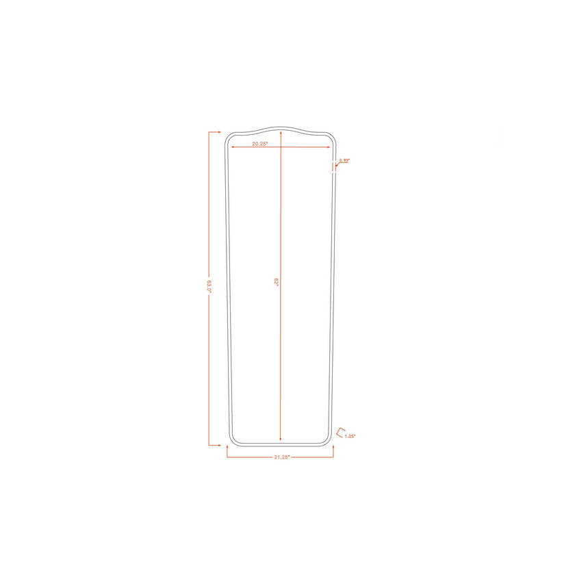 Corwyn Traditional Black Wall Mirror