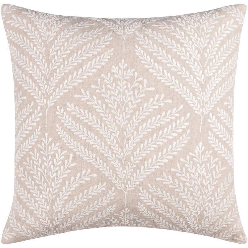Jacquana Beige Pillow Cover