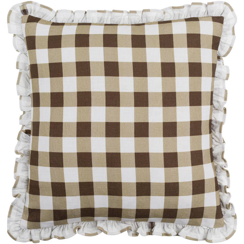 Lon Olive/Dark Brown Pillow Cover