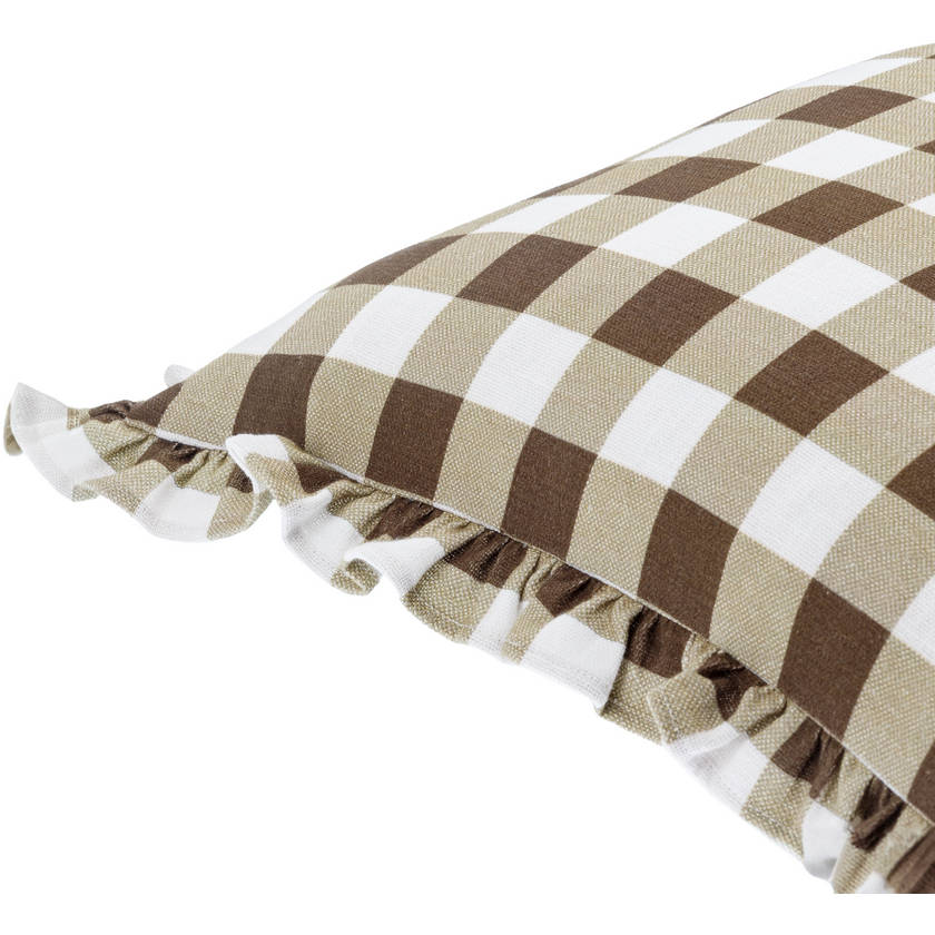 Lon Olive/Dark Brown Pillow Cover