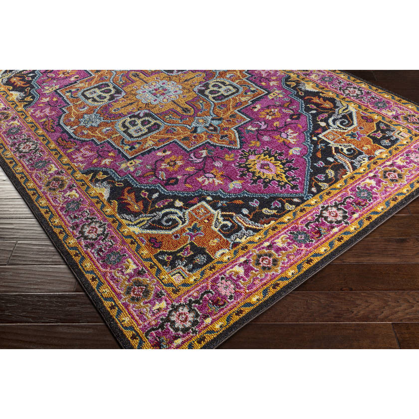Brentin Modern Purple/Burgandy Area Rug