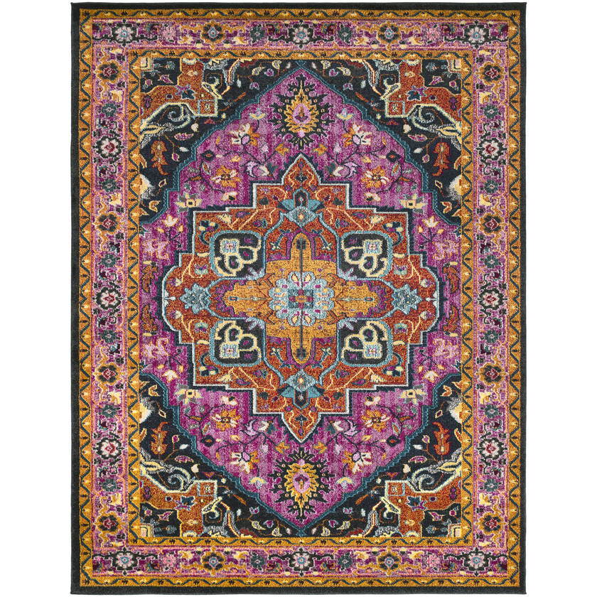 Brentin Modern Purple/Burgandy Area Rug