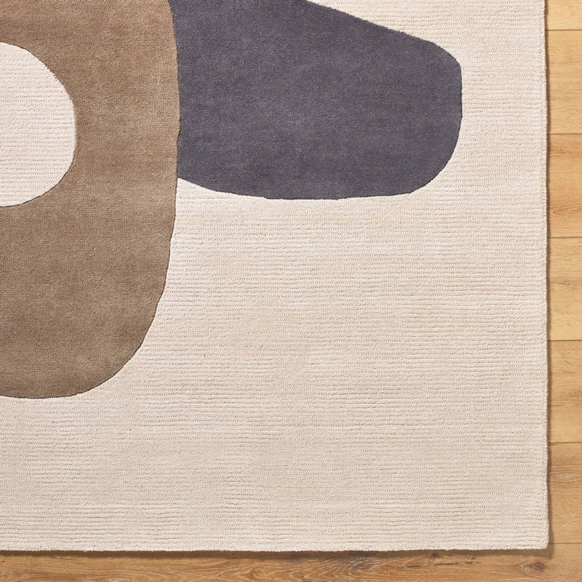 Evette Modern Taupe/Charcoal Area Rug