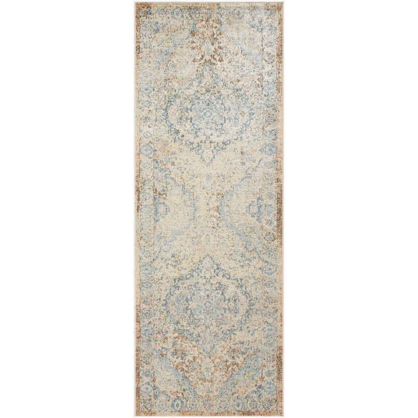 Elsmore Traditional Ash Washable Area Rug