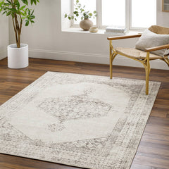 Olympic Traditional Tan/Cream Area Rug - Our PNW Home x Livabliss
