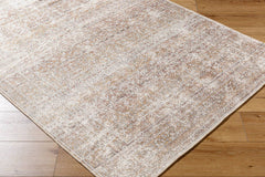 Rainier Traditional Dark Brown/Cream Washable Area Rug - Our PNW Home x Livabliss