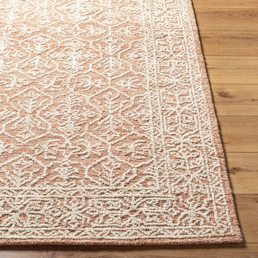 Henderson Traditional Khaki/Rose Gold Area Rug