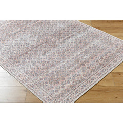 Roneisha Traditional Eggplant Washable Area Rug