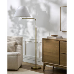 Dangelo Modern Metallic - Brass Floor Lamp