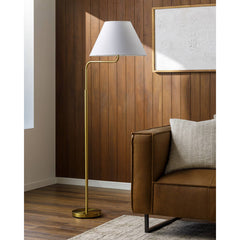 Dangelo Modern Metallic - Brass Floor Lamp