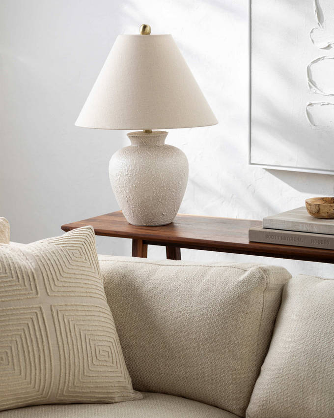 Kalan Modern Gray Table Lamp