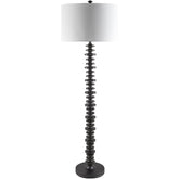 Lyndi Traditional Black Floor Lamp