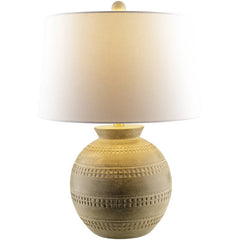 Dino Traditional Gray/White Table Lamp