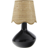 Eiman Rustic Black Table Lamp