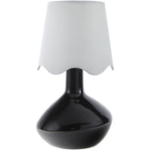 Eiman Rustic Black/White Table Lamp