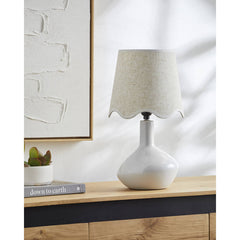 Eiman Rustic White/Wheat Table Lamp