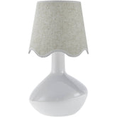 Eiman Rustic White/Wheat Table Lamp