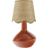 Eiman Rustic Red Table Lamp