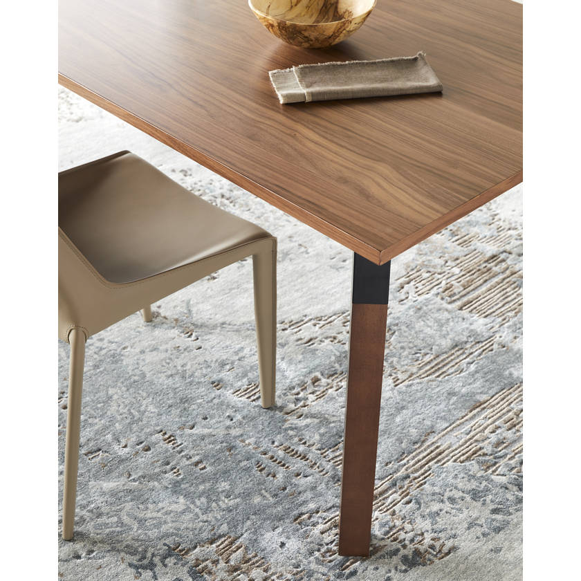 Eliesha Dark Brown Dining Table