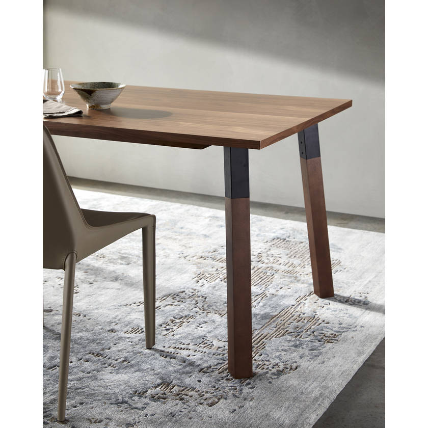 Eliesha Dark Brown Dining Table