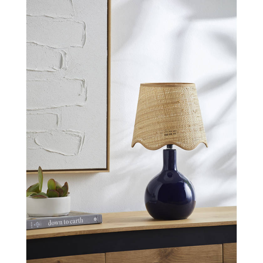 Rondy Rustic Dark Blue Table Lamp
