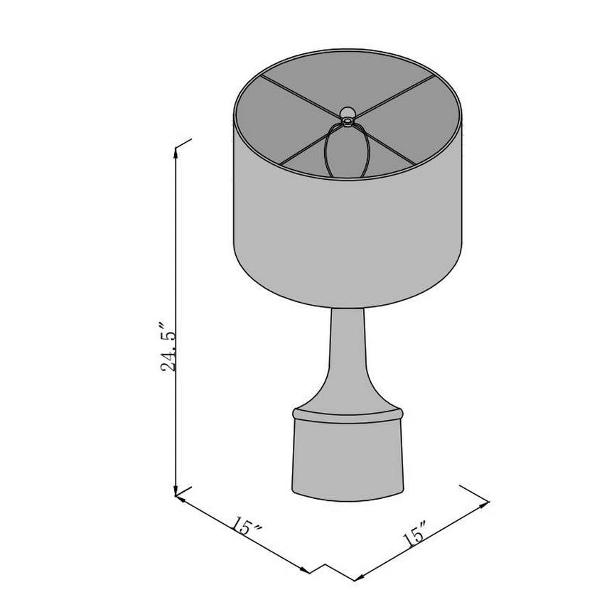 Lillia Cottage White Table Lamp