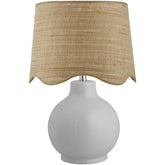 Tereza Rustic White/Wheat Table Lamp